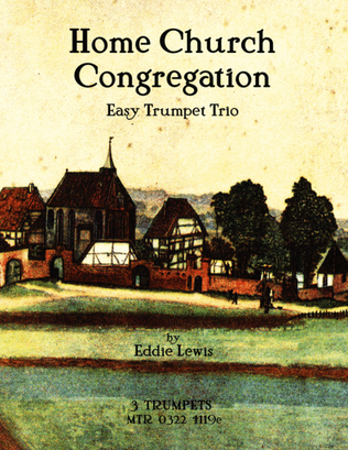 Book cover for Home Church Congregation Easy Trumpet Trio