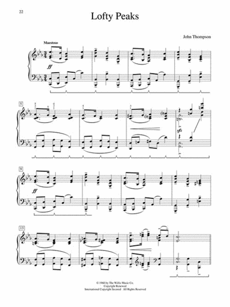 Classic Piano Repertoire - John Thompson image number null