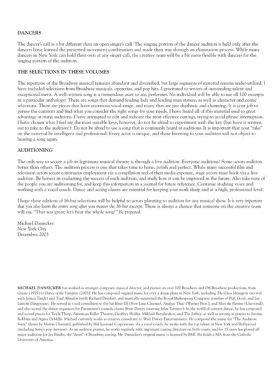 The 16-Bar Theatre Audition Soprano Voice scores gallery preview page 10