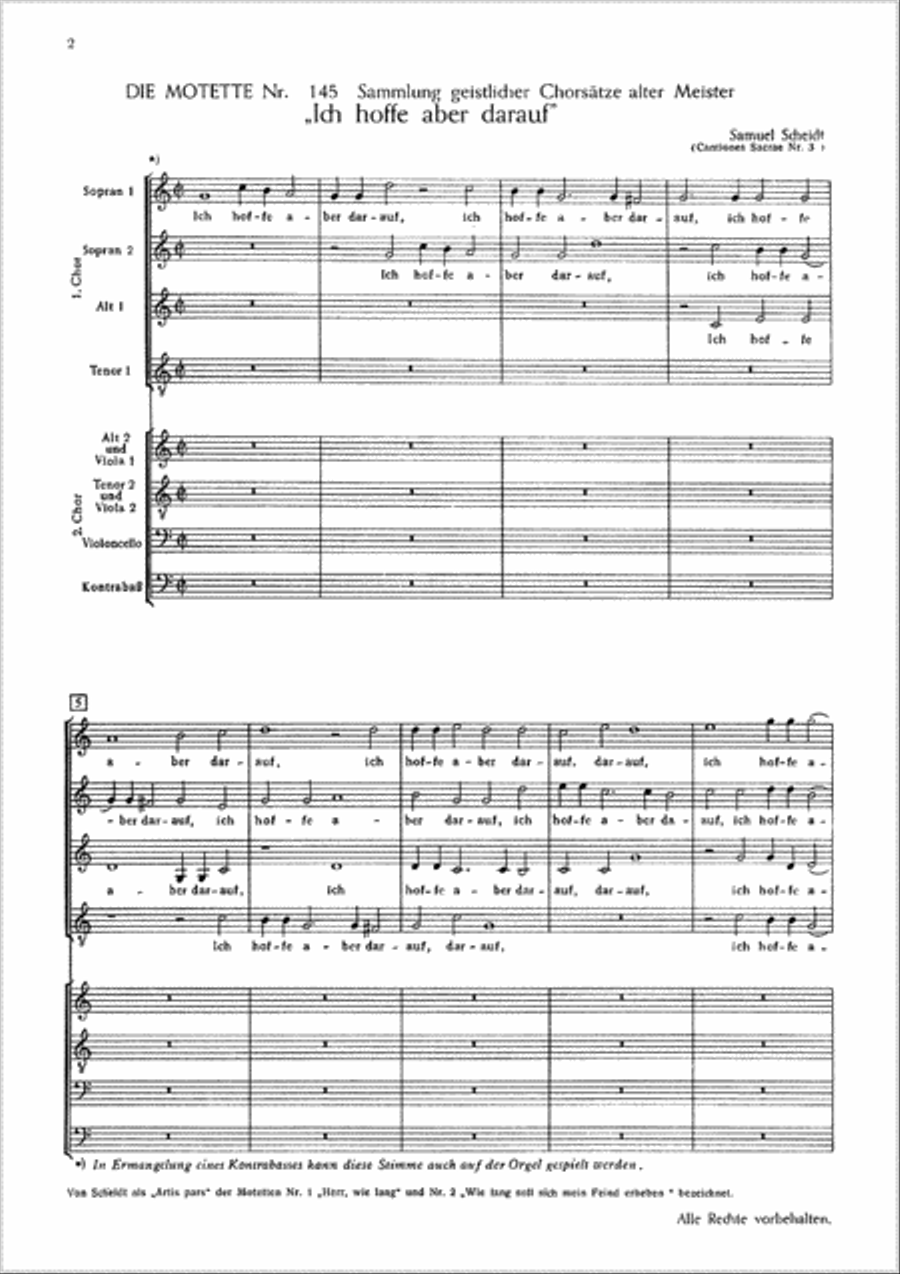 Ich hoffe aber darauf Choir scores gallery preview page 1