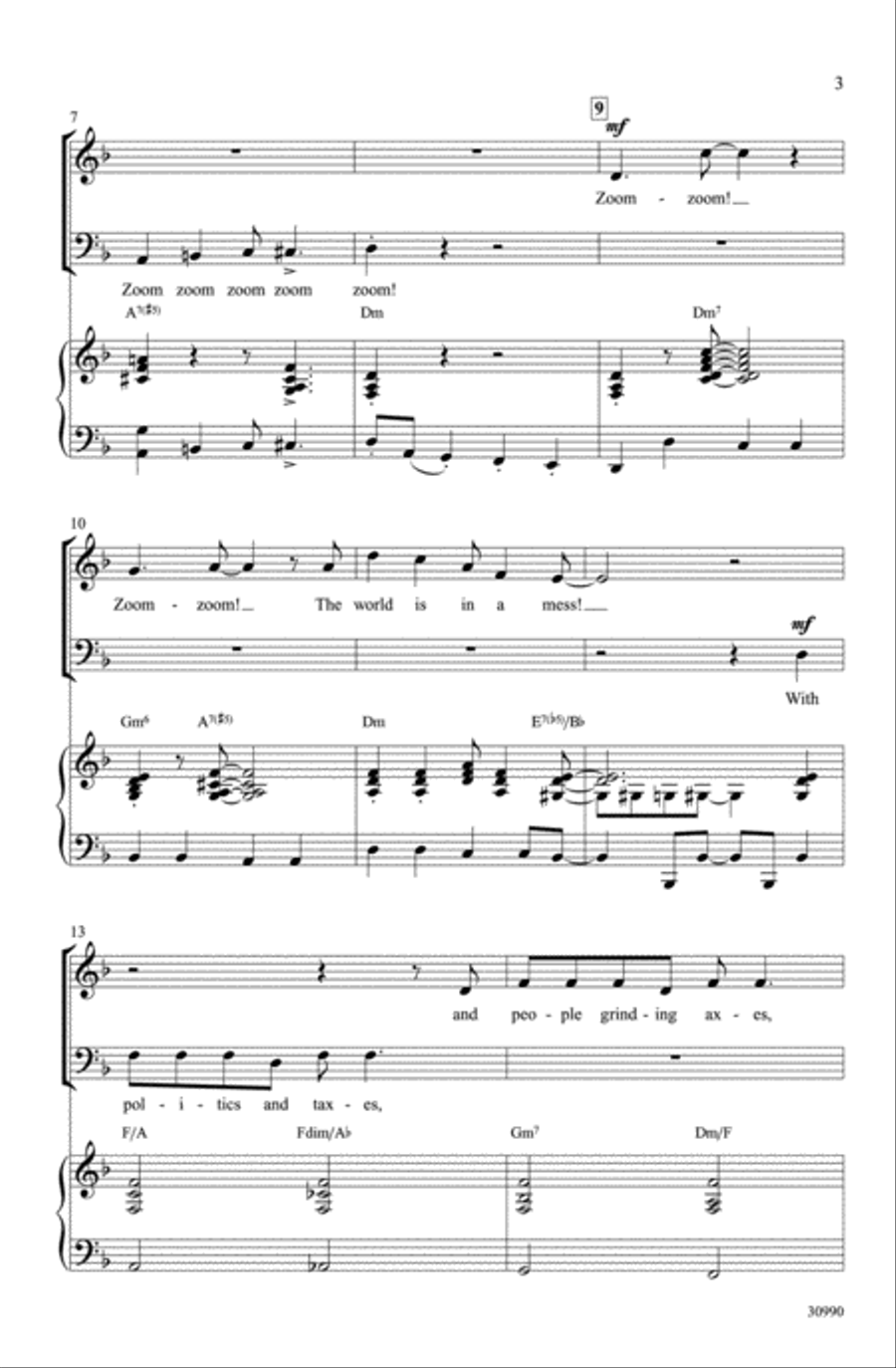 Slap That Bass 4-Part scores gallery preview page 3