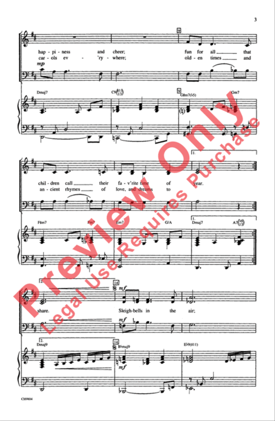 Christmas Time Is Here Christmas Time Is Here 3-Part scores gallery preview page 3