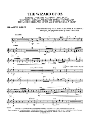 Book cover for The Wizard of Oz (Medley): 1st & 2nd Oboe