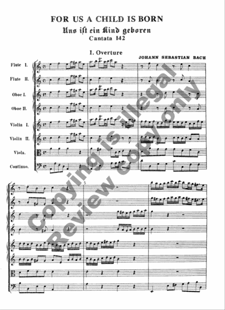 For Us a Child is Born (Additional Orchestral Score) Choir scores gallery preview page 3