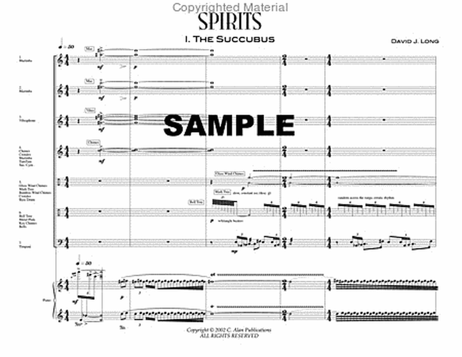 Spirits (score only)
