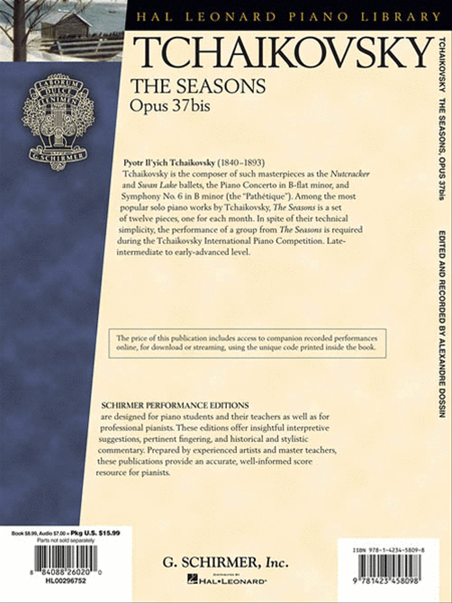 The Seasons, OP. 37bis The Seasons, OP. 37bis Piano Solo scores gallery preview page 2