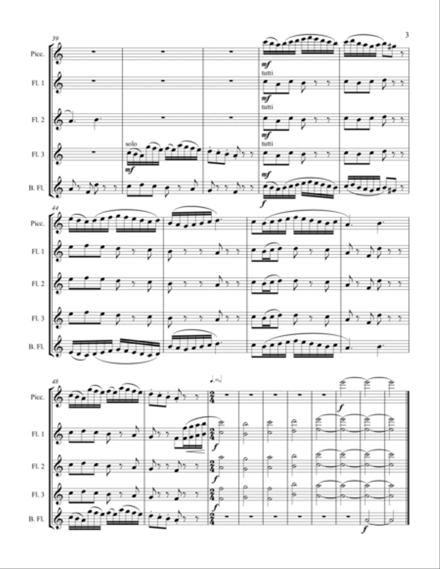 Air and Dance Woodwind Ensemble scores gallery preview page 3