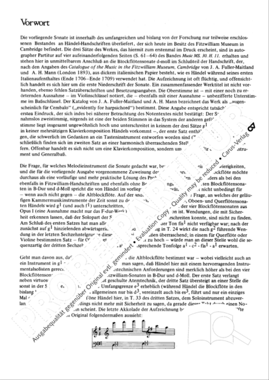 Fitzwilliam-Sonaten Fitzwilliam-Sonaten Recorder scores gallery preview page 3