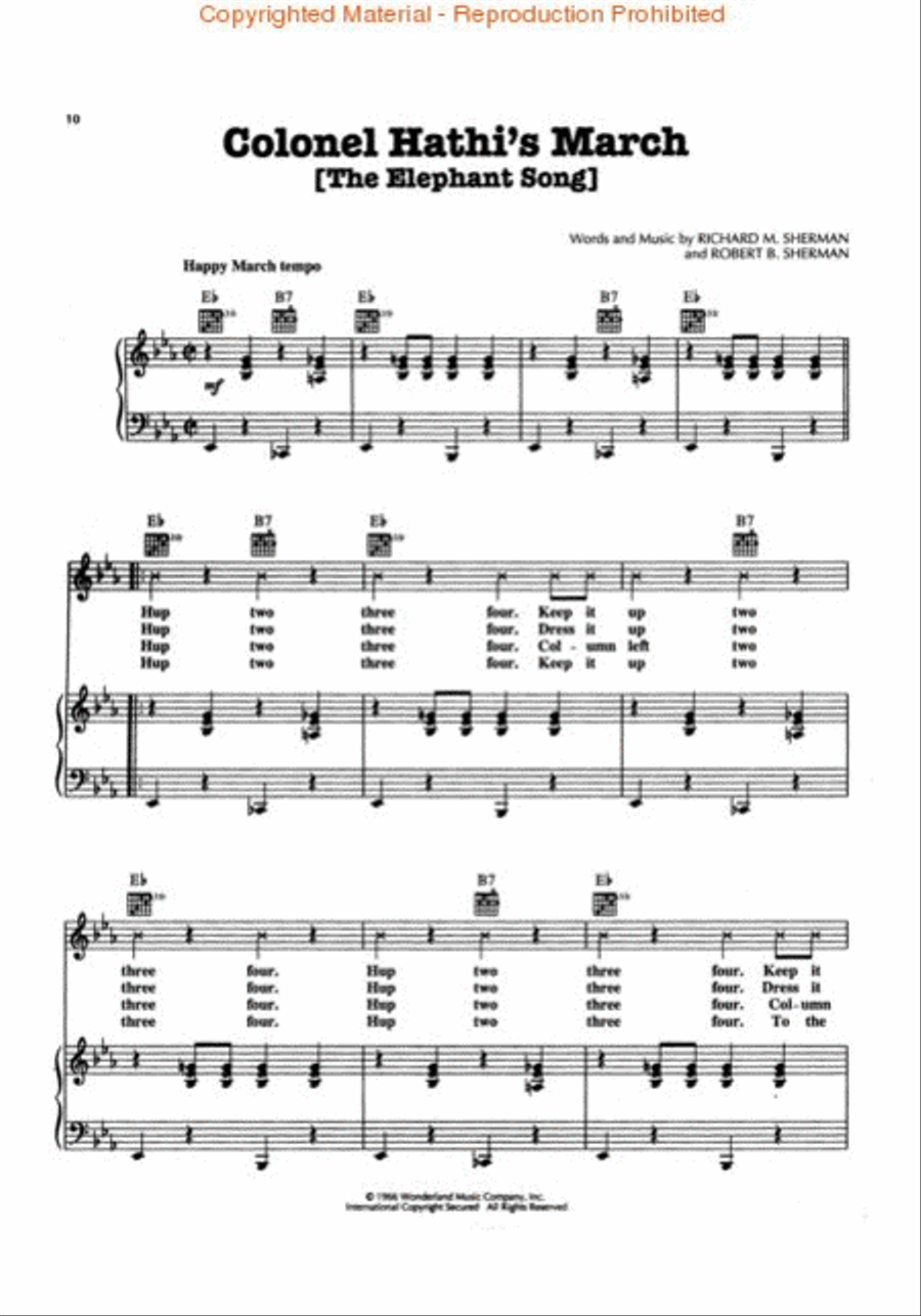Walt Disney's The Jungle Book Piano, Vocal, Guitar scores gallery preview page 2