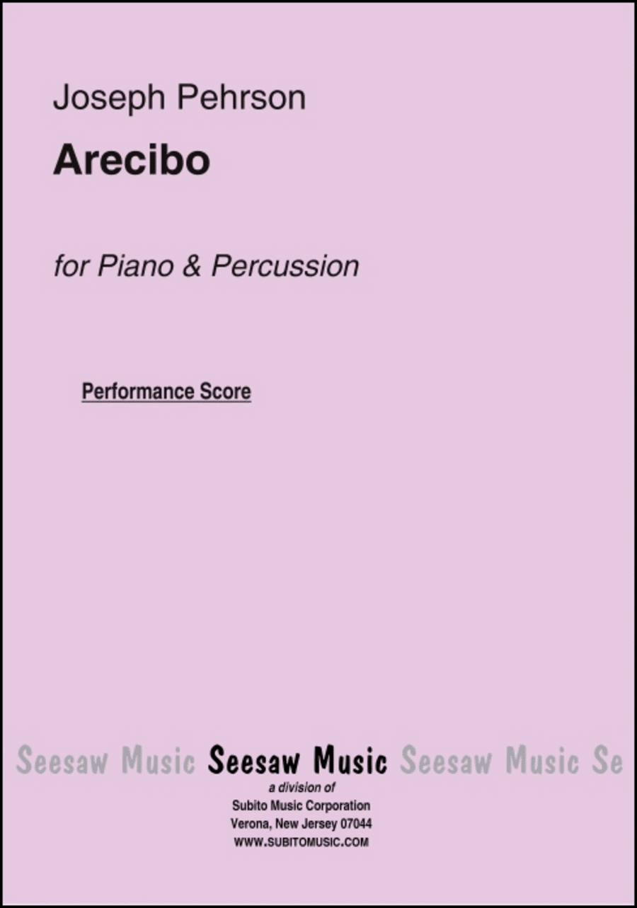 Arecibo Piano scores gallery preview page 1