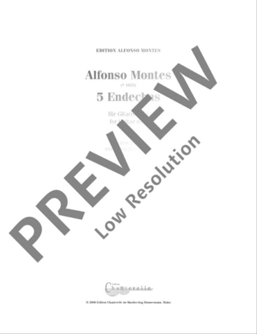 5 Endechas Guitar scores gallery preview page 2