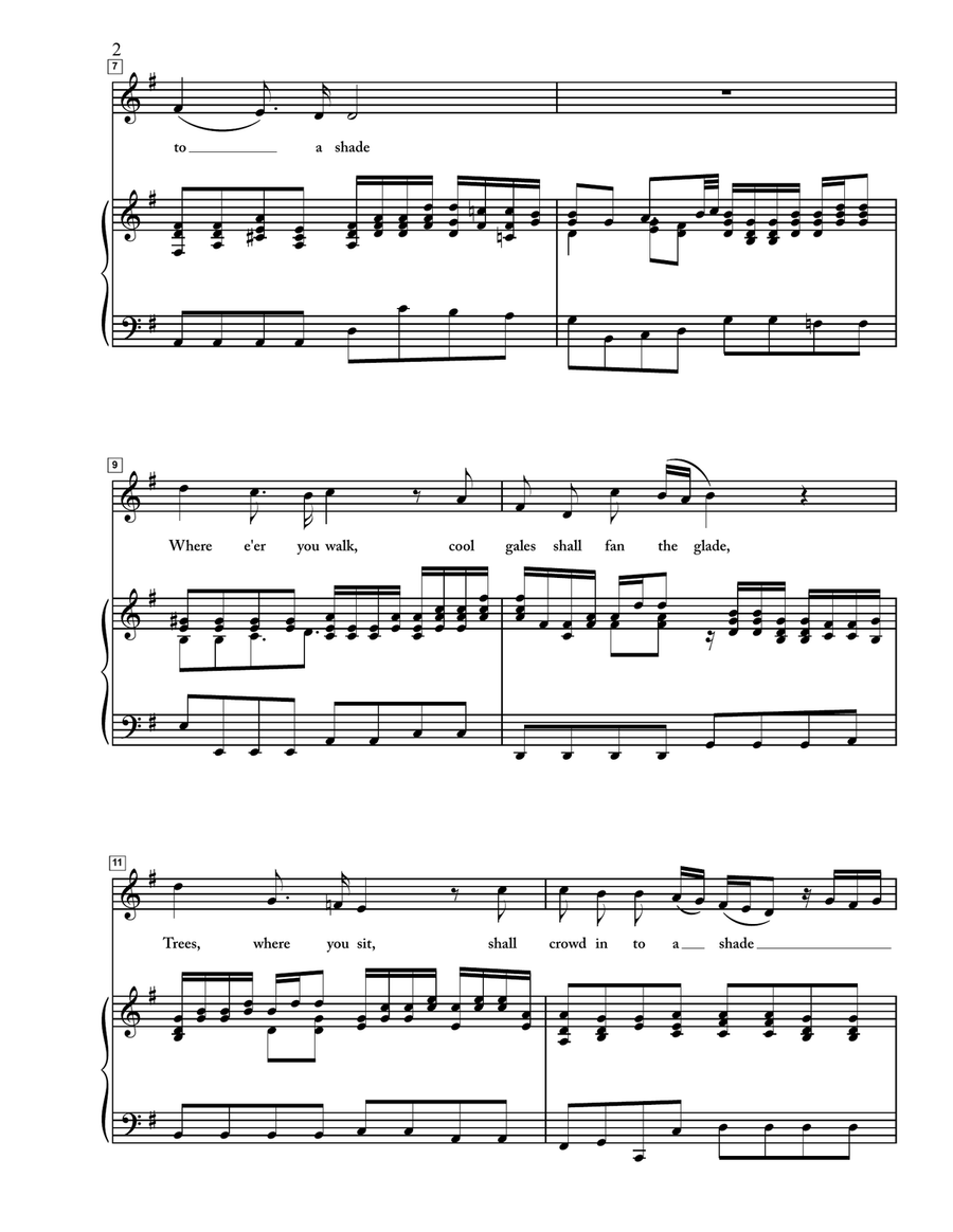 Where e'er You Walk from Semele Where e'er You Walk from Semele Piano, Vocal scores gallery preview page 2