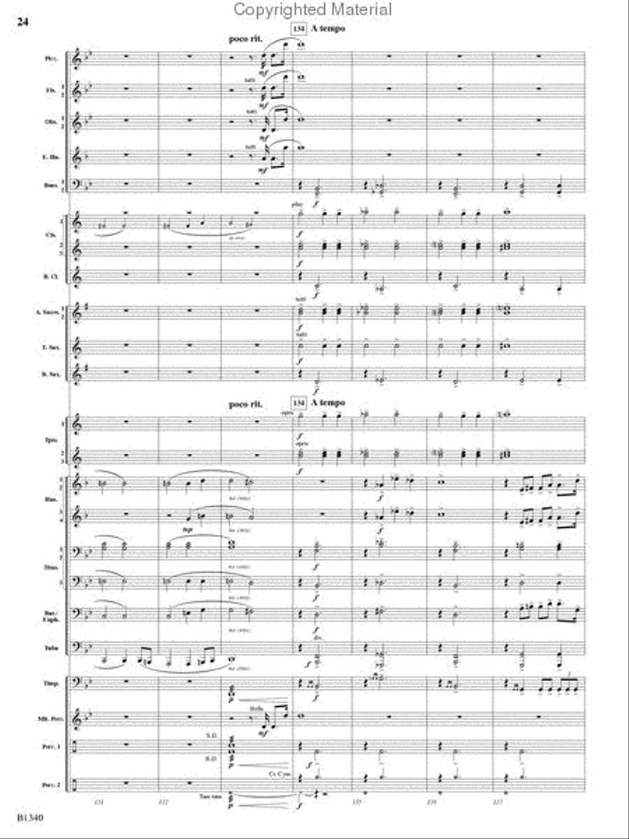 Winged Victory Concert Band scores gallery preview page 22