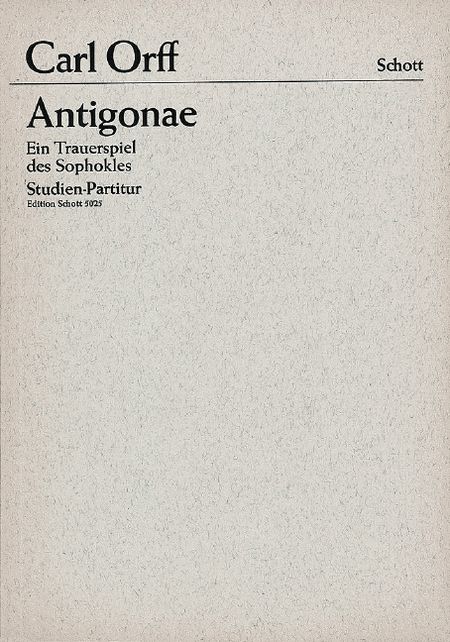 Antigonae Study Score