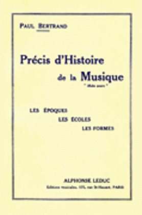 Book cover for Precis d'Histoire de la Musique