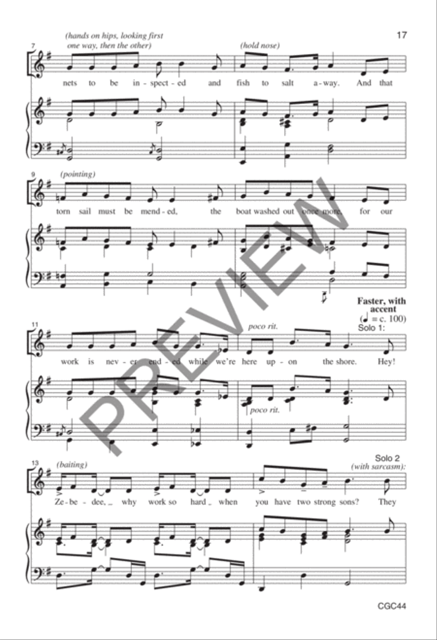 By the Sea Preview Kit (Score & CD) Choir scores gallery preview page 12