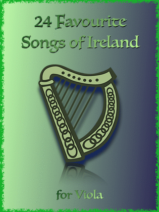 Book cover for 24 Favourite Songs of Ireland, for Viola