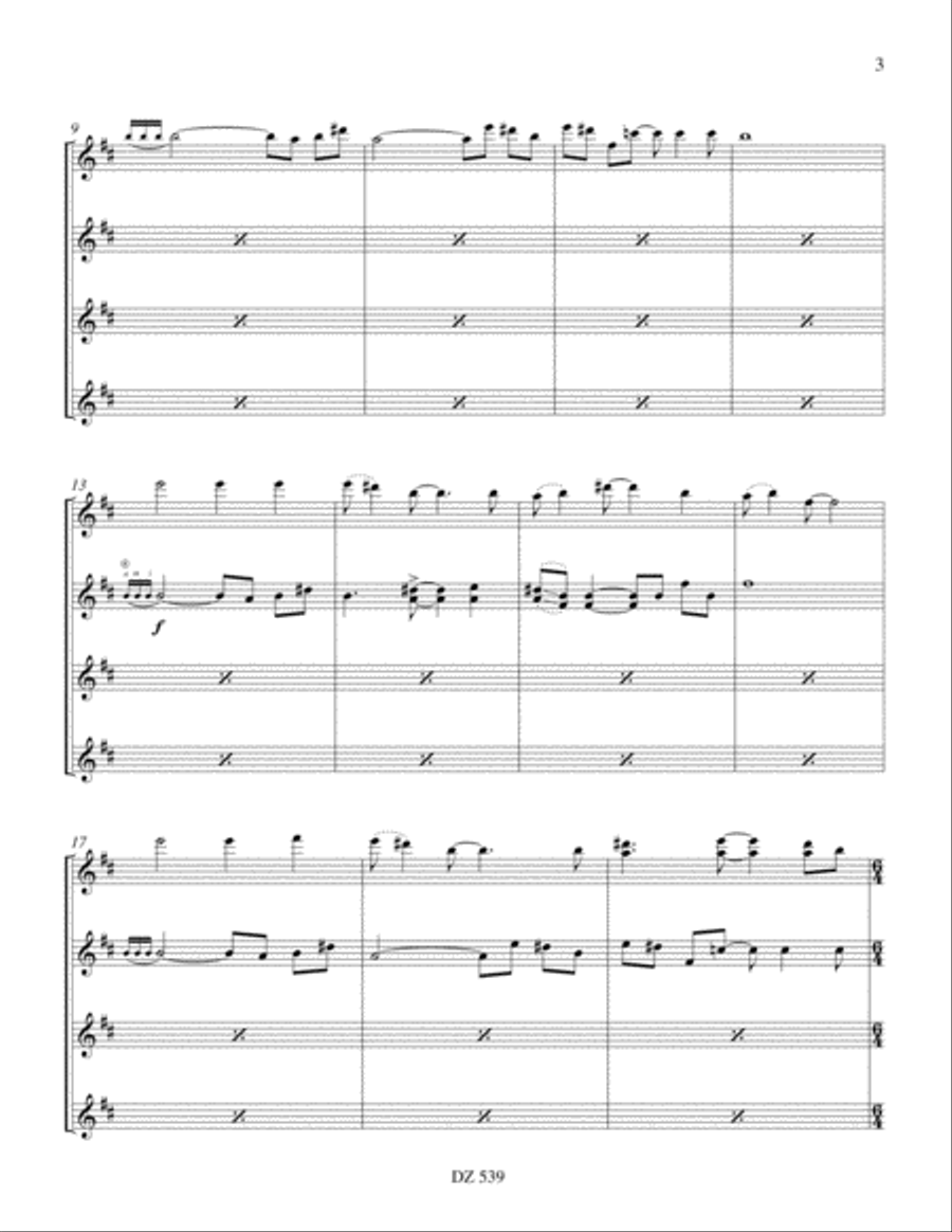 Let the Devil Swing Guitar Ensemble scores gallery preview page 3