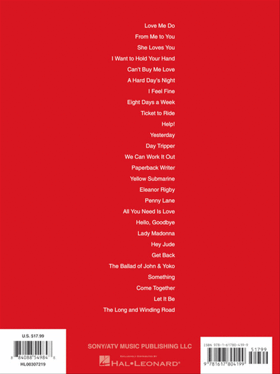 The Beatles – 1 Easy Piano scores gallery preview page 9