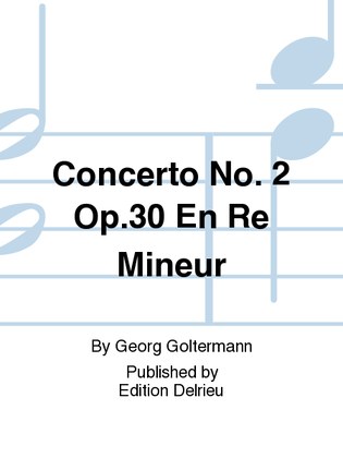 Book cover for Concerto No. 2 Op. 30 en Re min.