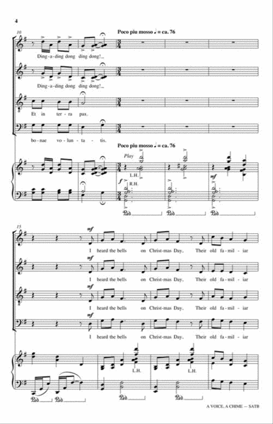 A Voice, A Chime 4-Part scores gallery preview page 5