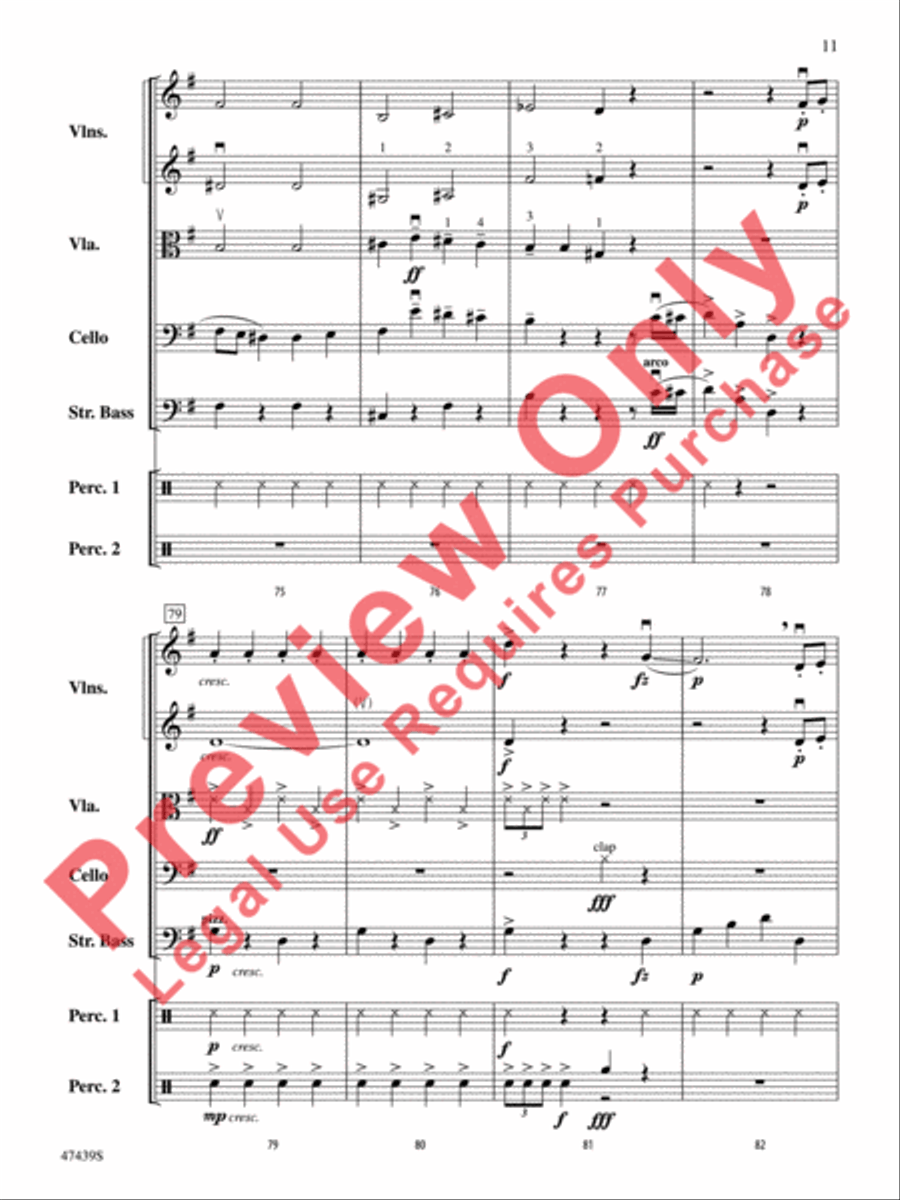 Sleigh Ride String Orchestra scores gallery preview page 12