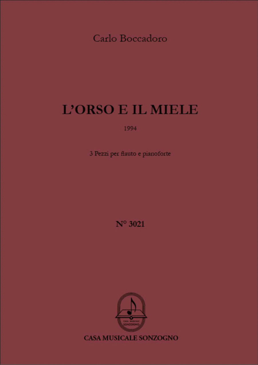 L'orso e il miele L'orso e il miele Flute Solo scores gallery preview page 1