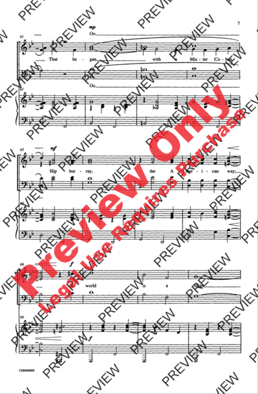 The Music of M-G-M (A Choral Medley) 4-Part scores gallery preview page 7