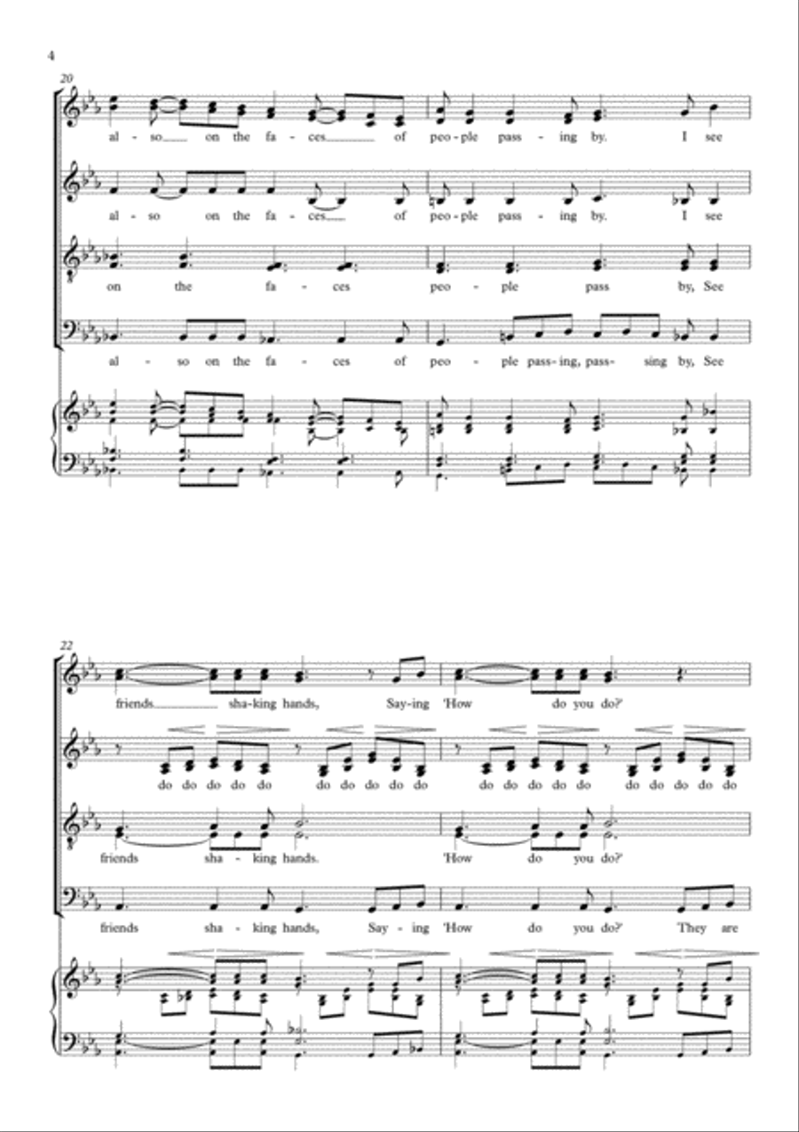 What A Wonderful World 4-Part scores gallery preview page 4