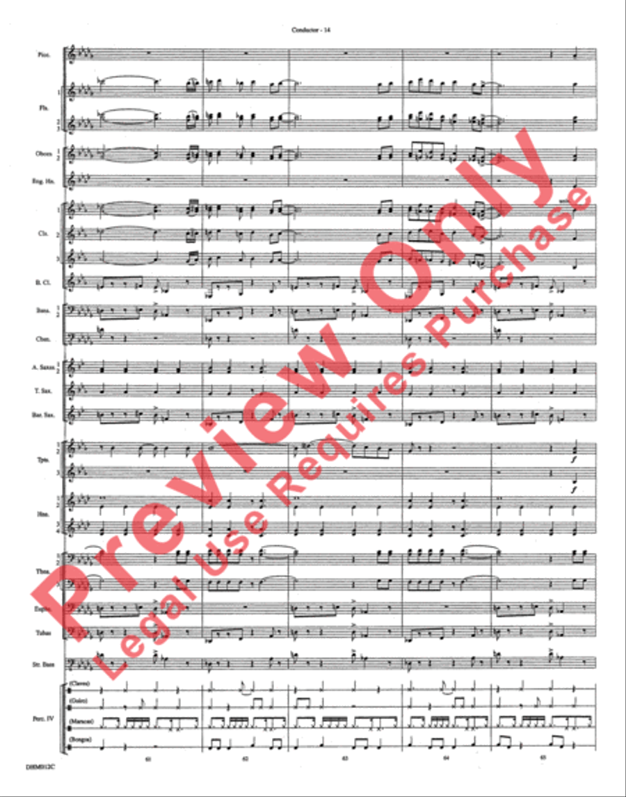 Cuban Overture Cuban Overture Concert Band scores gallery preview page 21