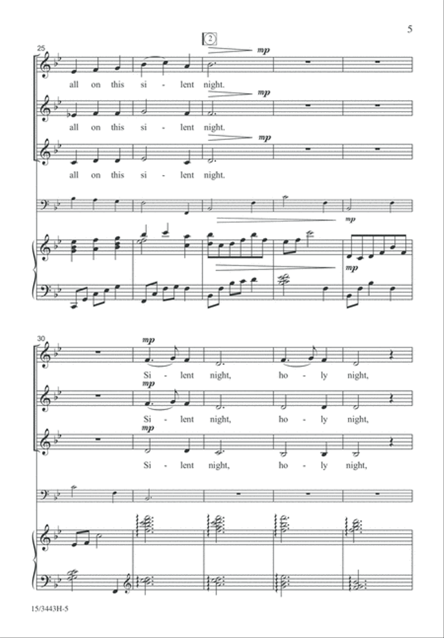 All On a Silent Night All On a Silent Night SSA scores gallery preview page 5