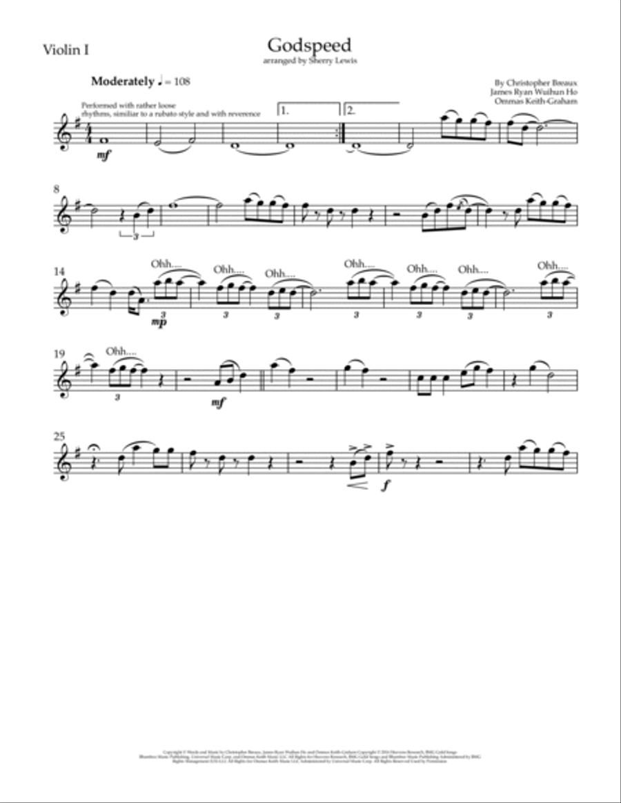 Godspeed String Quintet scores gallery preview page 5