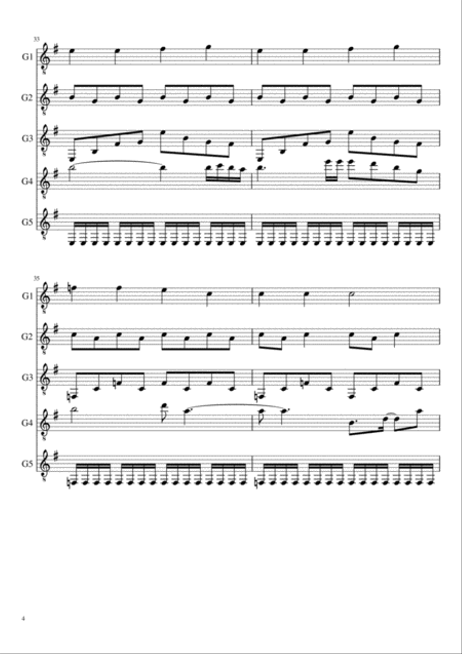 For The Love Of God Guitar Solo scores gallery preview page 5