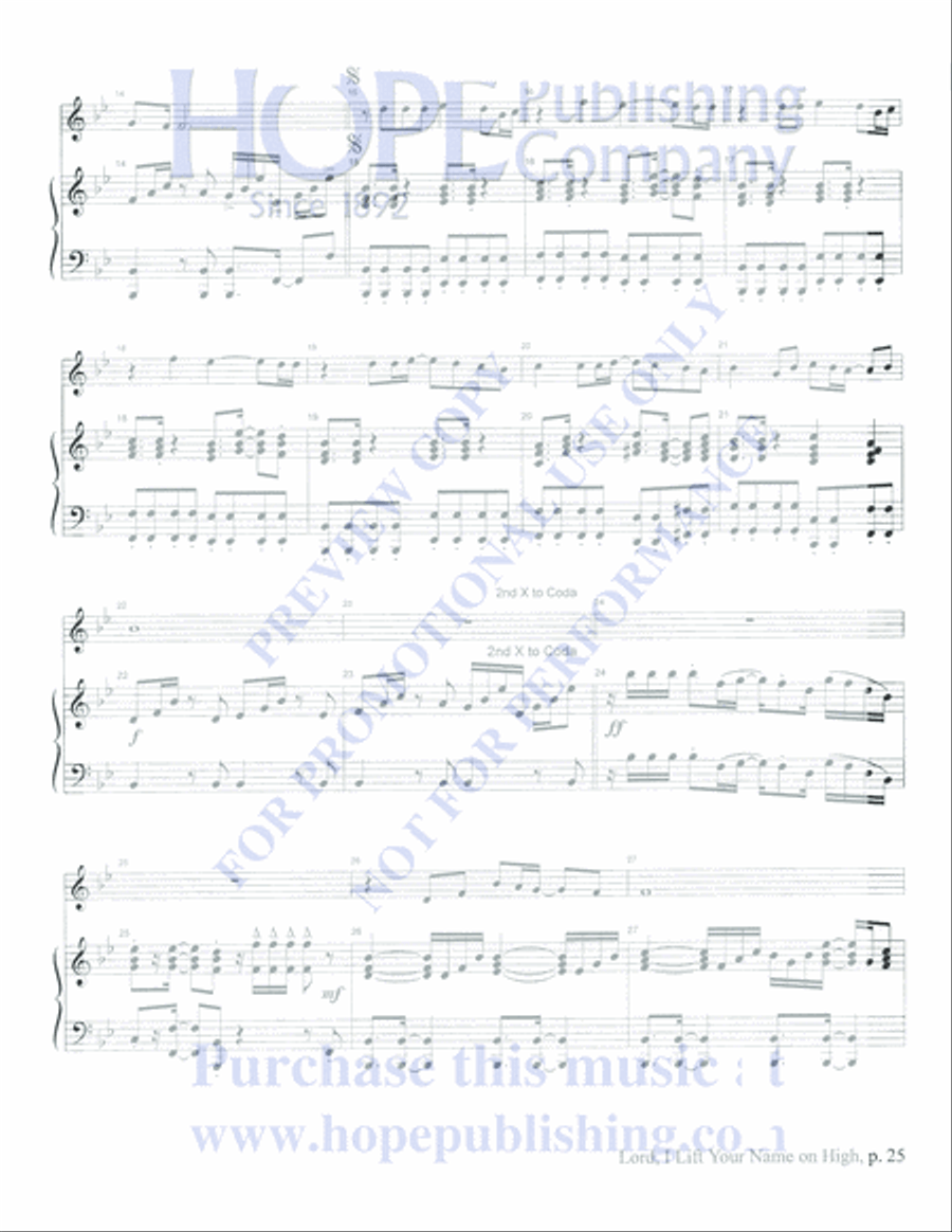 Praise Him with Instruments Orchestra scores gallery preview page 27