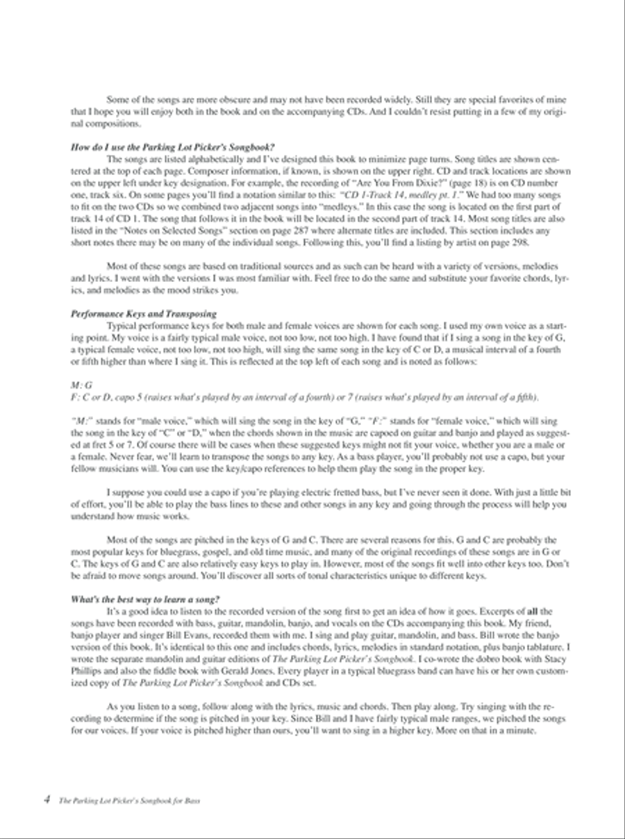 Parking Lot Picker's Songbook - Bass Edition Double Bass scores gallery preview page 6
