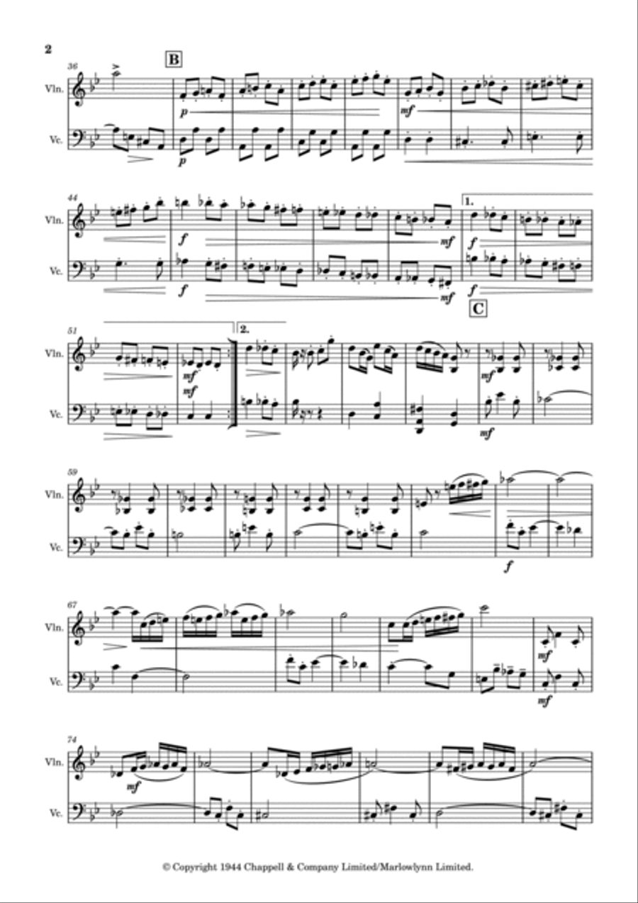 Devil's Galop String Duet scores gallery preview page 2