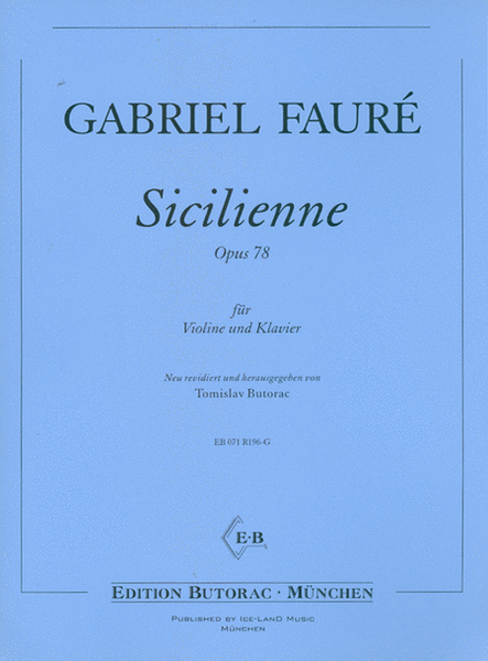 Sicilienne Op. 78