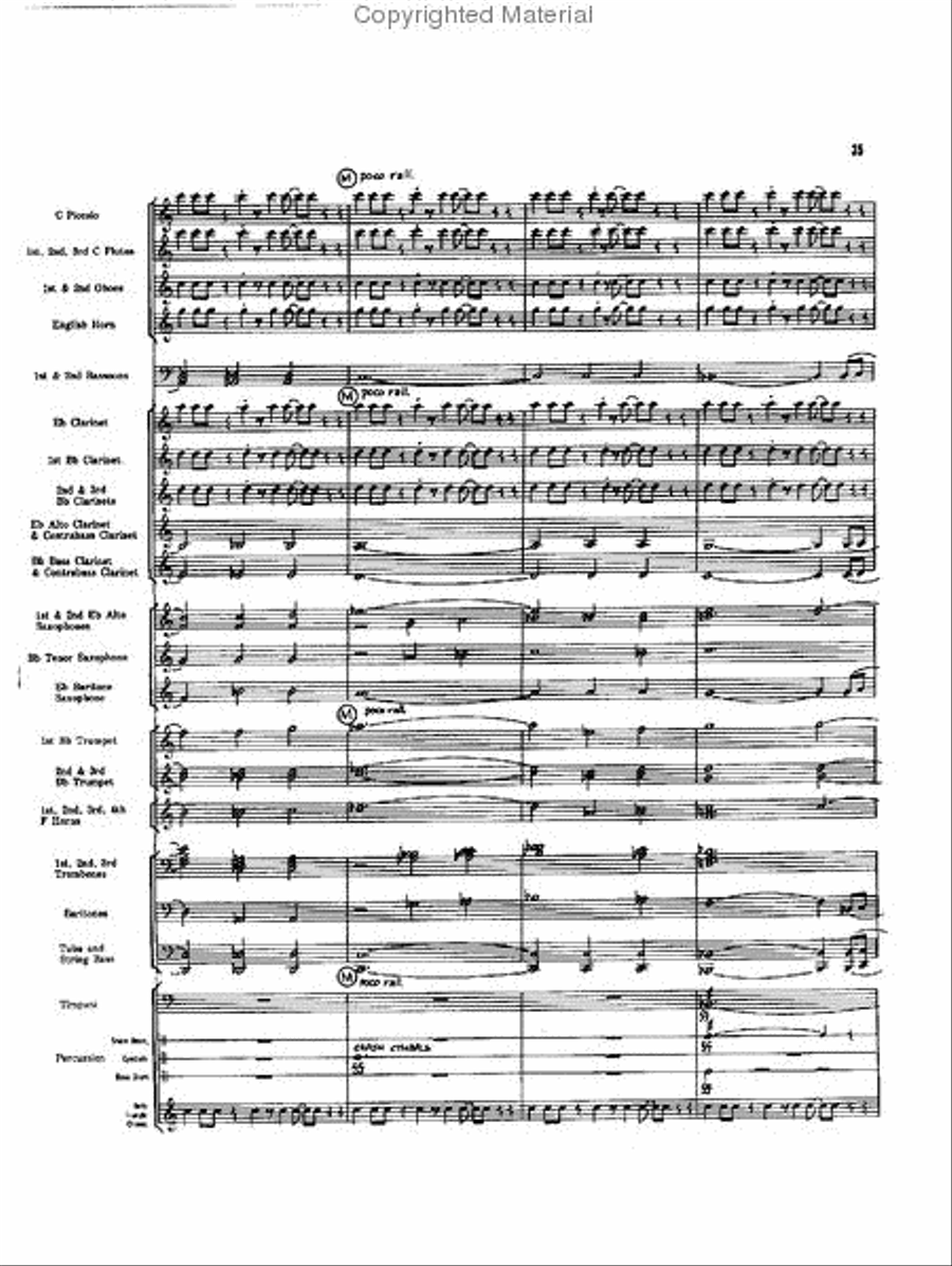 Caccia and Chorale Concert Band scores gallery preview page 34