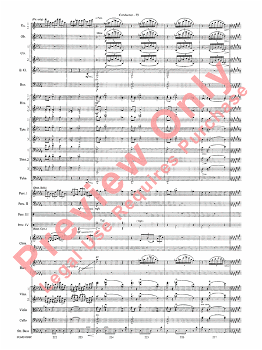 Harry Potter Symphonic Suite Full Orchestra scores gallery preview page 42