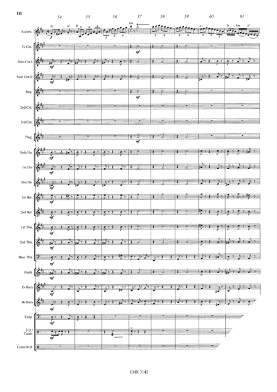 Mazurka Italiana Brass Band scores gallery preview page 11