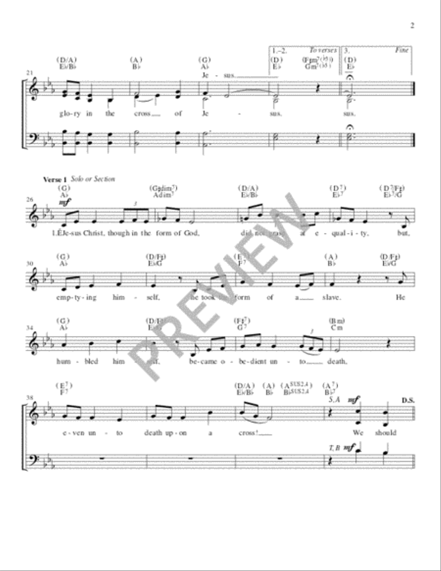We Should Glory in the Cross - Guitar edition Guitar scores gallery preview page 2