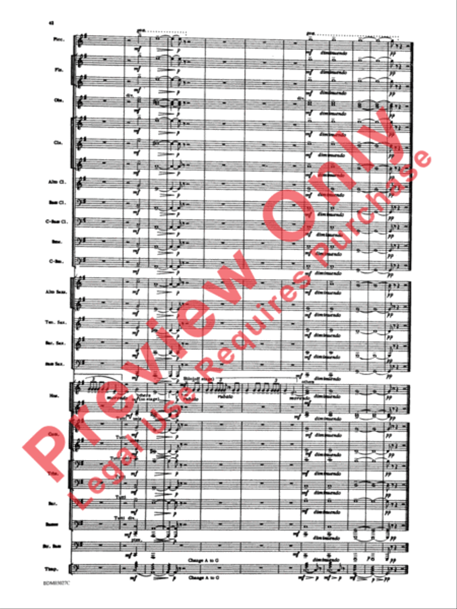 La Fiesta Mexicana Concert Band scores gallery preview page 45