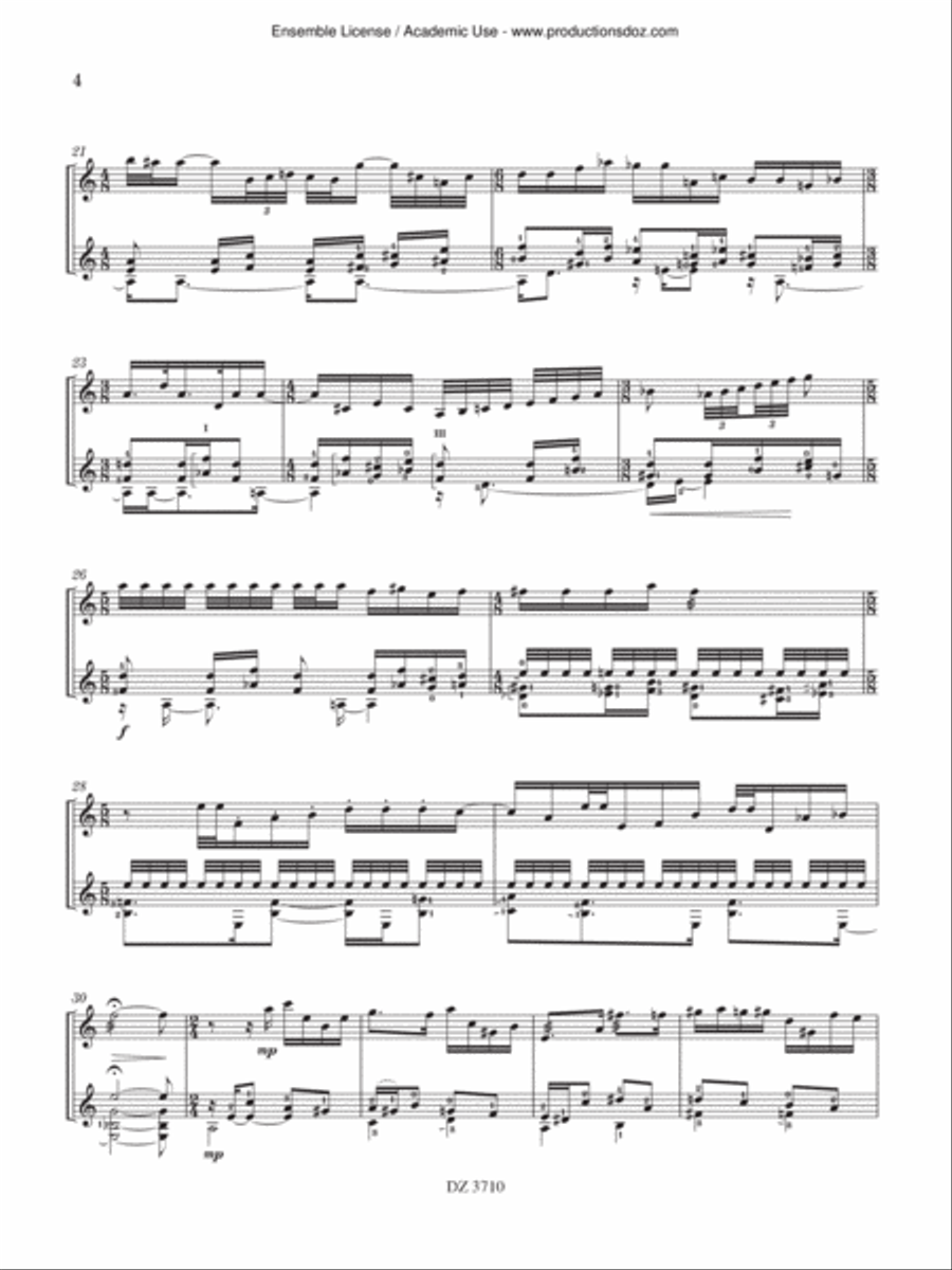 Sherwood Forest Sherwood Forest Classical Guitar scores gallery preview page 4