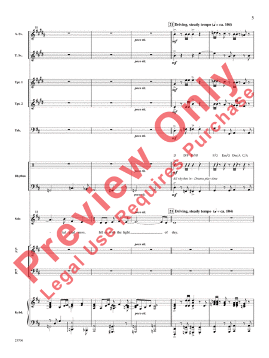 Joyful, Joyful, We Adore Thee Choir scores gallery preview page 6