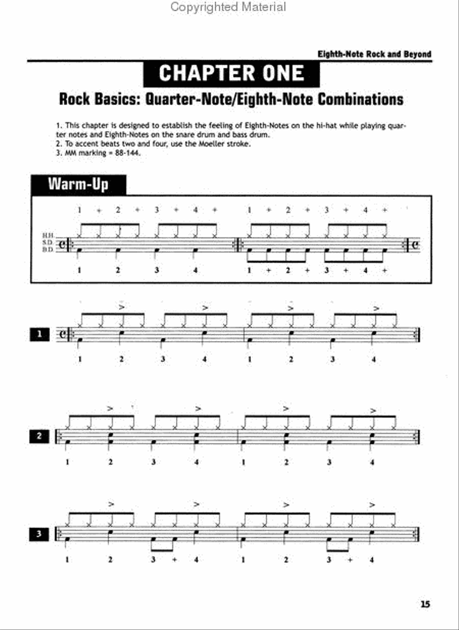 Eighth-Note Rock and Beyond Percussion scores gallery preview page 3