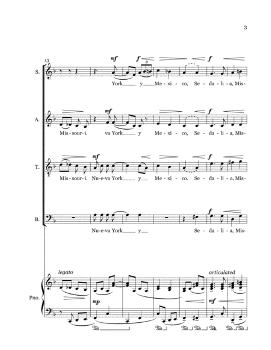 Two Views of Scott Joplin 4-Part scores gallery preview page 5