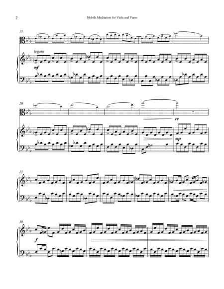 Viola solo-Mobile Meditation for solo viola and piano image number null
