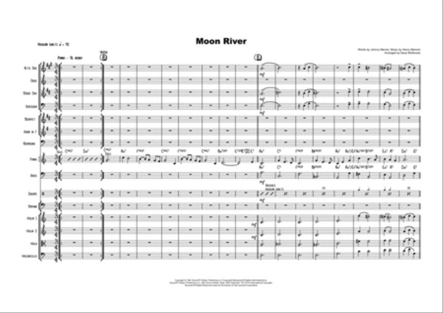 Moon River Moon River Chamber Orchestra scores gallery preview page 1