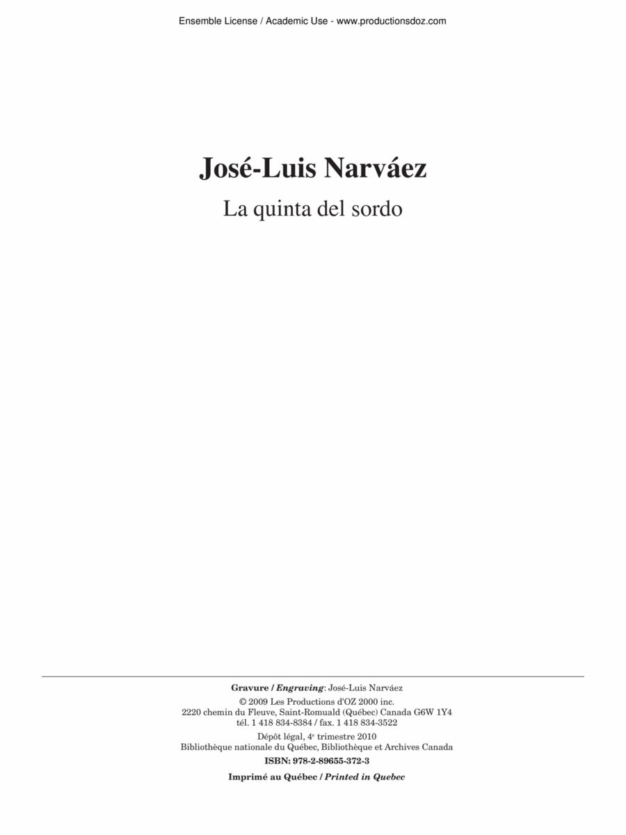 La quinta del sordo La quinta del sordo Classical Guitar scores gallery preview page 1