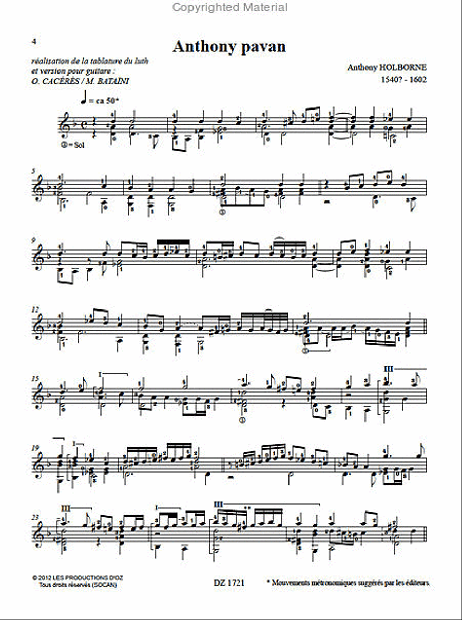 Music for lute and bandora, vol. 1 Lute scores gallery preview page 2